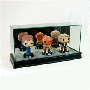 Triple Funko Pop Premium Display Case Collectible Bobble Head Glass Display Box - Picture 1 of 3