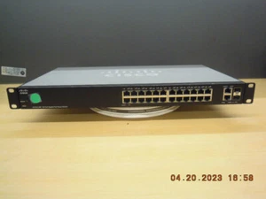 Conmutador inteligente PoE Gigabit de 26 puertos Cisco SG220-26P-K9 #S430 - Imagen 1 de 10