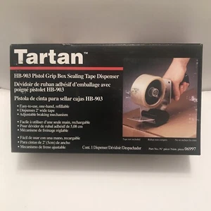 "Dispensador de cinta de sellado de caja de agarre de pistola tartán, cinta HB-903 de hasta 2""", pistola de cinta" - Imagen 1 de 11