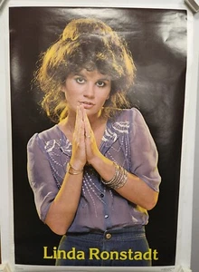 Vintage 1977 Unused Linda Rondstadt Dargis Poster - Picture 1 of 3