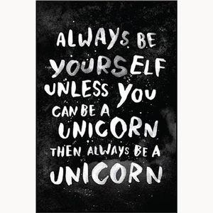 Always Be Yourself Unless / Unicorn funny fridge magnet (ep) - Picture 1 of 1