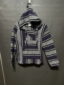 Chavitos Youth Small Purple Gray Long Sleeve Rug Hoodie Front Pocket - Picture 1 of 7