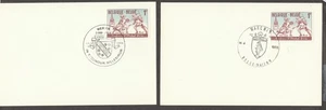 Belgium stamps; OCB/COB 1246 from 1963 on stock cards with different postmarks - Picture 1 of 1