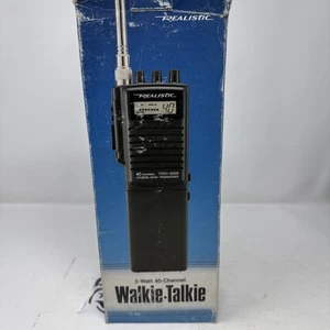 Realistic TRC-226 40-Channel Portable Walkie Talkie Black - Zdjęcie 1 z 11