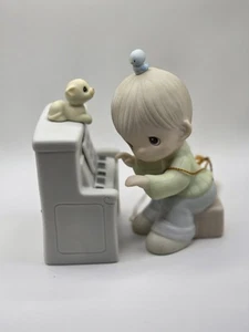 Precious Moments Retired LORD, KEEP MY LIFE IN TINE 1984 2 Piece Figurine Set - Picture 1 of 13