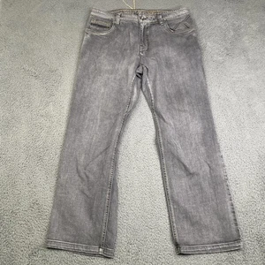 prAna Jeans Mens 34x30 Gray Straight Leg Denim 5 Pocket Casual Breathe Outdoor - Picture 1 of 10
