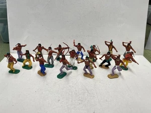 Timpo Swoppet Toys 54mm Native Americans Lot#1 18pcs - Picture 1 of 4