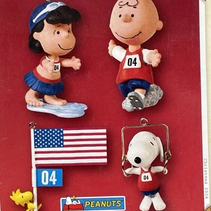 Peanuts Games Hallmark 2004 4er Set Ornamente Snoopy Lucy Olympics Woodstock - Bild 1 von 14
