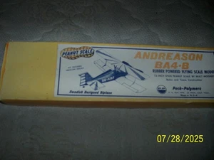 Peanut Scale Andreson BA4-B 12" Span Balsa Plane Kit#PP-6 MIB - Picture 1 of 2