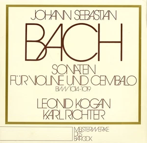 2LP Gatefold BACH 6 Sonatas for Violin & Harpsichord KOGAN RICHTER Eurodisc Gray - Picture 1 of 3
