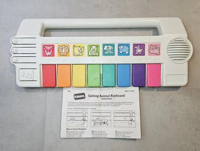 Vintage 1990 Playskool Talking Animal Keyboard Piano Music - Image 1 of 4