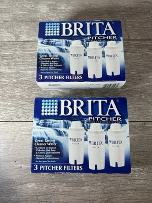 Brita Pitcher Replacement Filters 3 Count White Brand New Sealed - Image 1 of 4
