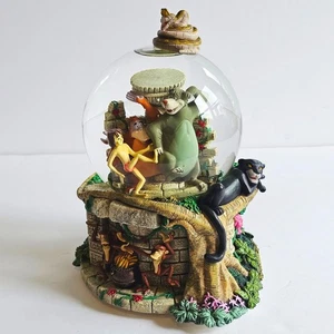 Vtg 90's Disney The Jungle Book Collectible Musical Snow Globe Mowgli Baloo 1537 - Picture 1 of 14
