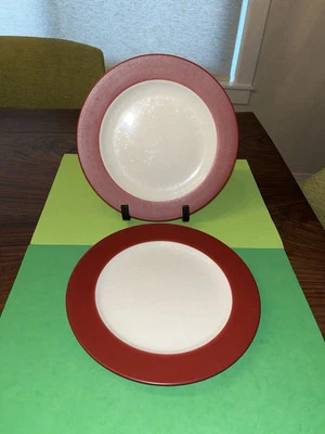 Juego de 2 platos de cena Noritake Colorwave rojo frambuesa  Foto 1 de 4