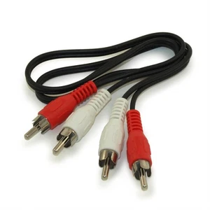 2ft 2 Wire RCA Audio Cables Male/Male (General Duty) - Picture 1 of 2