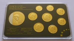 Vaticano 2003 Euro Prestige Esemplare Set Placcato Oro, Modello-Sonda-Essai - Foto 1 di 3