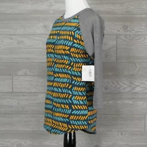 New LuLaRoe Randy Ragland Tee Green Yellow Gray Size Women's Size XS (2-4) - Imagen 1 de 8