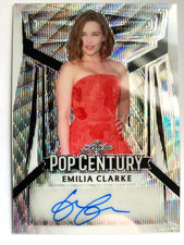 2023 Leaf Pop Century Metal Silver Wave #EC1 Emilia Clarke Autograph #1/1