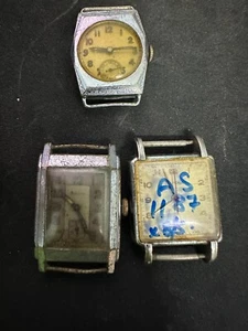 3 x Reloj de pulsera automático rectangular vintage Art Deco, Lavina Davega AS1187 - Imagen 1 de 11