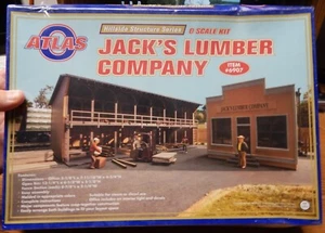 ATLAS 6907 JACK'S LUMBER COMPANY KIT STILL SEALED IN PLASTIC NIB O SCALE LQQK - Picture 1 of 2