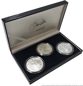2006 US Mint American Eagle 20th Anniversary 1 Oz Fine Silver 1 Dollar Coin Set - Picture 1 of 16