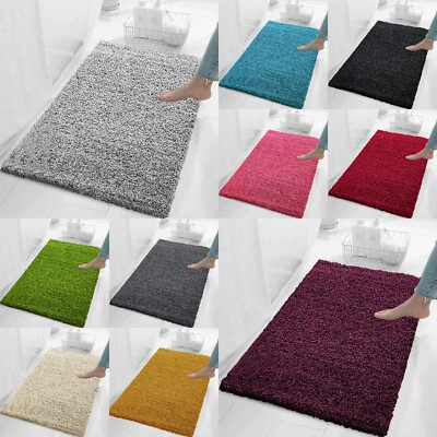 Non Slip Bath Mat Small Large Bathroom Rug Washable Water Absorbent Pedestal Mat