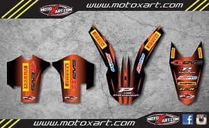 Trim sticker kit for KTM EXC 2008 2009 2010 2011 decal kit graphics  - Foto 1 di 2