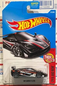 2017 HOT WHEELS MCLAREN P1, BLACK, #8/10 THEN AND NOW, #363/365, BLACK RIMS - Picture 1 of 6