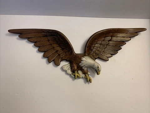Flying Eagle Ceramic Atlantic Mold 3D Wall Hanging 23" Vintage Cover