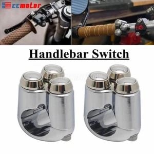 7/8" 22mm Hand Control Momentary Switches For Harley Dyna Softail Touring Glide - Picture 1 of 10