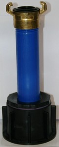 TIP ASAR100 Auslaufstutzen mit Messing-Festkupplung IBC-Container ,Zysterne