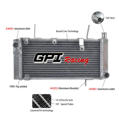 Aluminum Radiator for Suzuki SV1000 SV1000S SV 1000 S 2003-2008 07 06 2005 2004 - Image 1 of 4