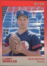 1989 New Britain Red Sox Star #18 Larry Shikles
