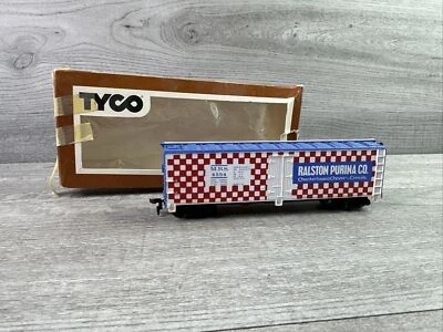 Vintage Tyco Ralston Purina Co. MRS 4554. HO Scale. Billboard REEFER BOX Car - Image 1 of 4