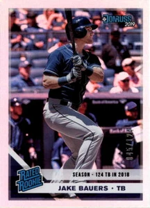 Donruss Season Stat Line #39 2019 Jake Bauers RR/124 - casi nuevo-como nuevo - Imagen 1 de 2