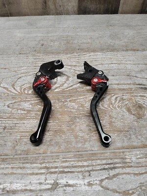 2003 03 02-03 Yamaha YZF-R1 YZFR1 MZS Clutch Brake Hand Levers Pair Set  - Image 1 of 4