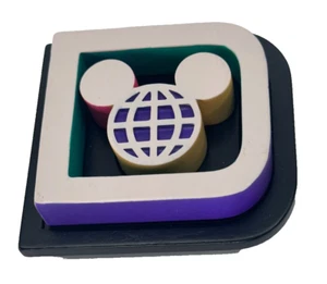Walt Disney World Parks Mickey Mouse Ear Retro Logo 3-D refrigerator Magnet - Picture 1 of 3