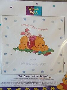 Cross stitch Kit Winnie The Pooh " Sweet Little Dreams "New by Designer stitches