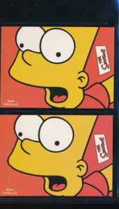 lot 2000 Inkworks The Simpsons Promos Bart Simpson & P-1