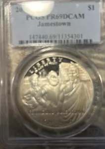 2007-P Commemorative Silver Dollar PCGS PR69DCAM Jamestown - Picture 1 of 2