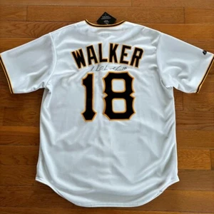 NWT Neil Walker Autographed Signed Pittsburgh Pirates Majestic Jersey Large L - Picture 1 of 8