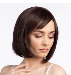 Deluxe Brown Bob Wig Fancy Dress Flapper Cosplay Costume Short 1920's Ladies Wig - Picture 1 of 2
