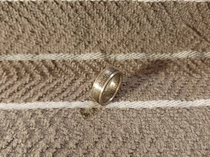 MICHIGAN  State 90% Silver  Washington Quarters coin ring  7- 1/2  2004  #2 - Picture 1 of 4