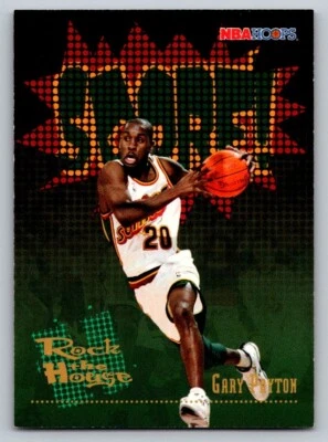 1995-96 NBA Hoops - Rock the House Gary Payton #386 - Image 1 of 2
