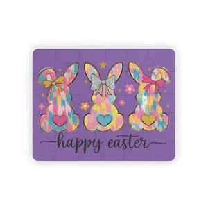 Happy Easter Kids' Puzzle, 30-Piece Bunny Puzzle - Picture 1 of 4