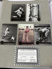 1995 Front Row Red Schoendienst All-Time Greats 5-Card Set with COA - MINT!!