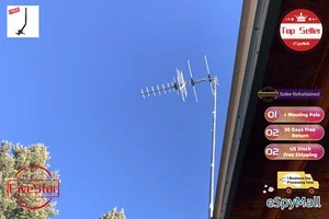 Long Range Yagi Digital TV Antenna 300 Mile for UHF VHF FM Broadcast - Picture 1 of 24