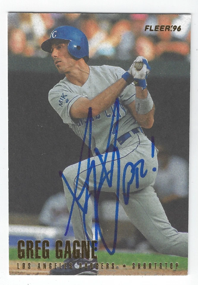GREG GAGNE KANSAS CITY ROYALS CARTÃO ASSINADO LOS ANGELES DODGERS MINNESOTA TWINS - Imagem 1 de 1