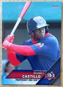 RUSNEY CASTILLO, RARE ! 2017 PAWTUCKET RED SOX MINOR LEAGUE ROOKIE CARD - Picture 1 of 1