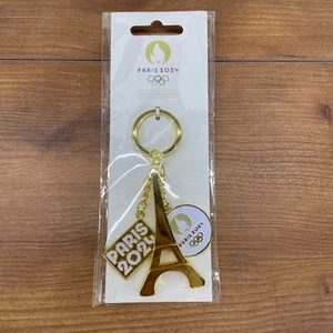 Paris Official 2024 Collector’s Edition Keychain Gold Eiffel Tower New NIP - Picture 1 of 6